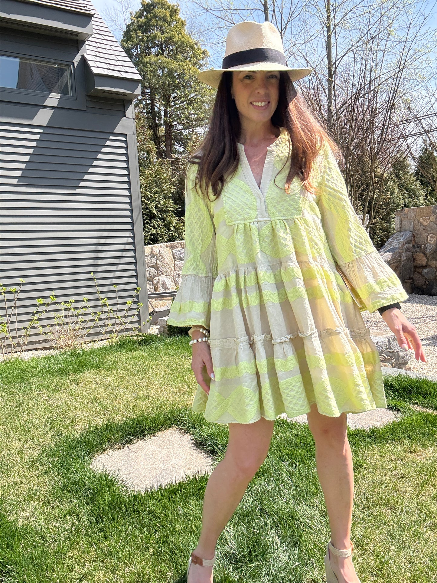 Hydra Long Sleeve Mini Dress