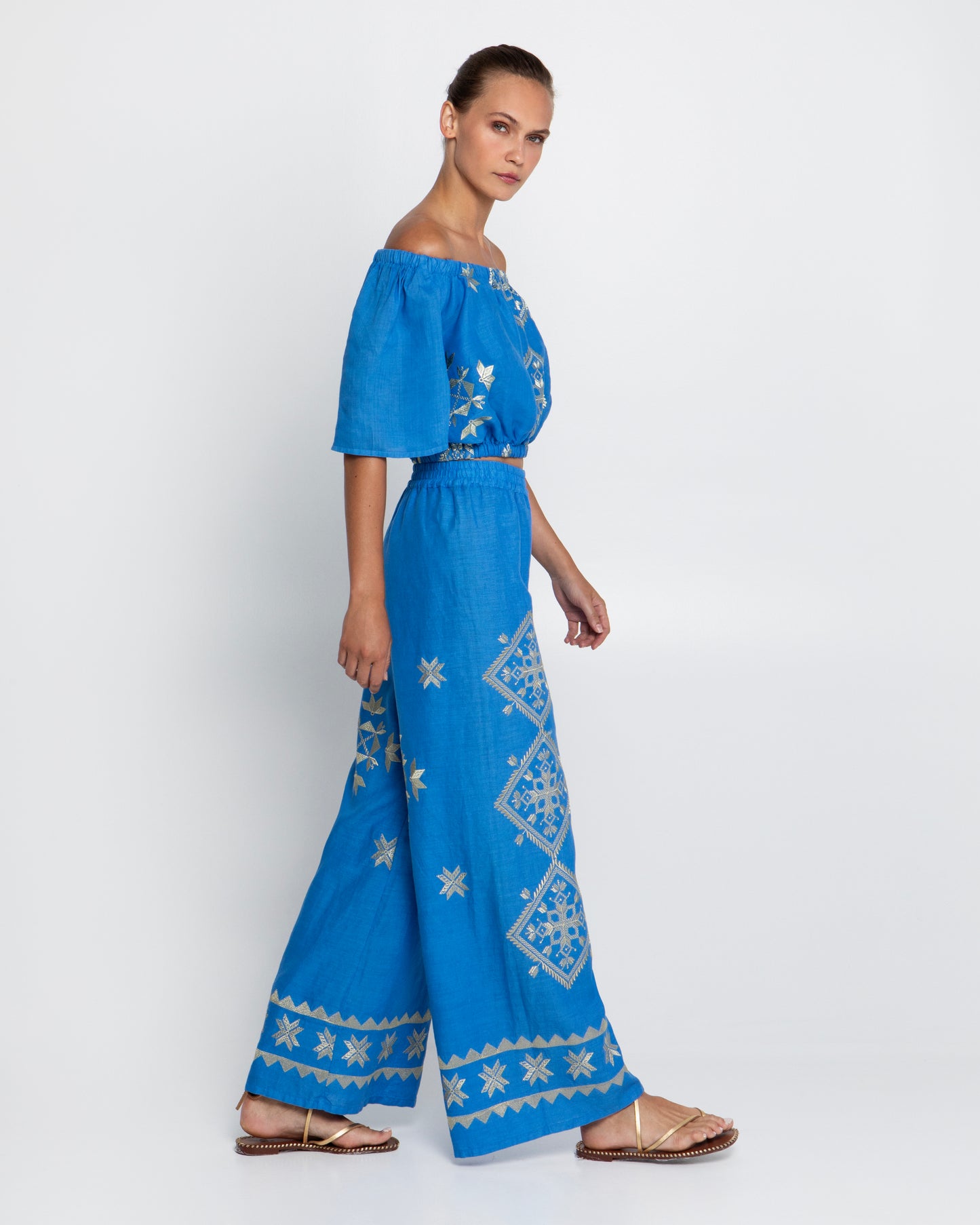 Lefkada Off Shoulder Crop Top