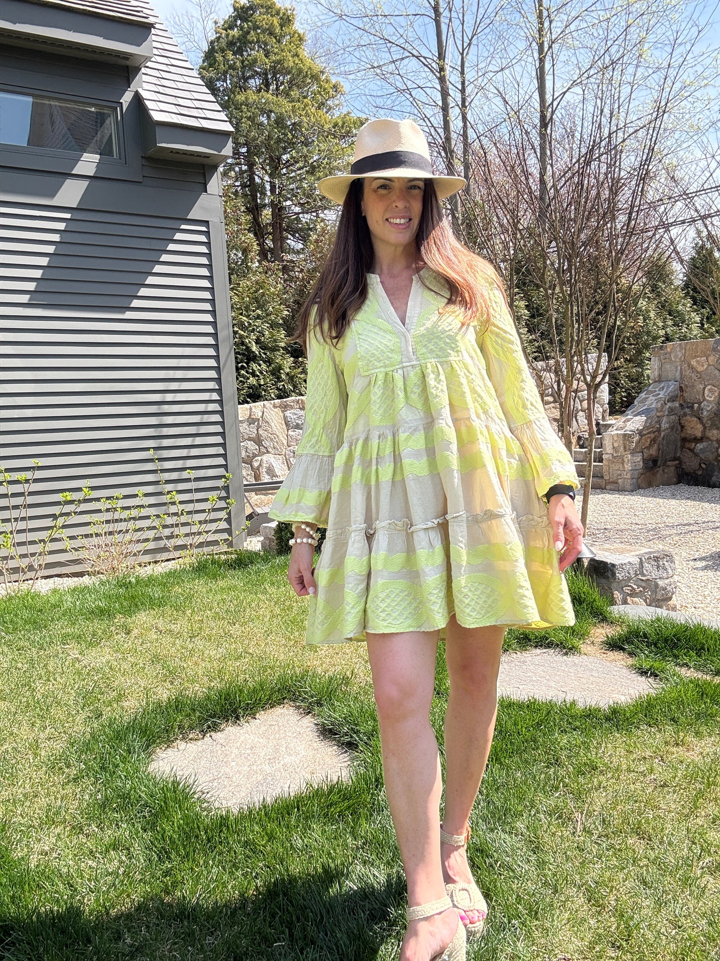 Hydra Long Sleeve Mini Dress