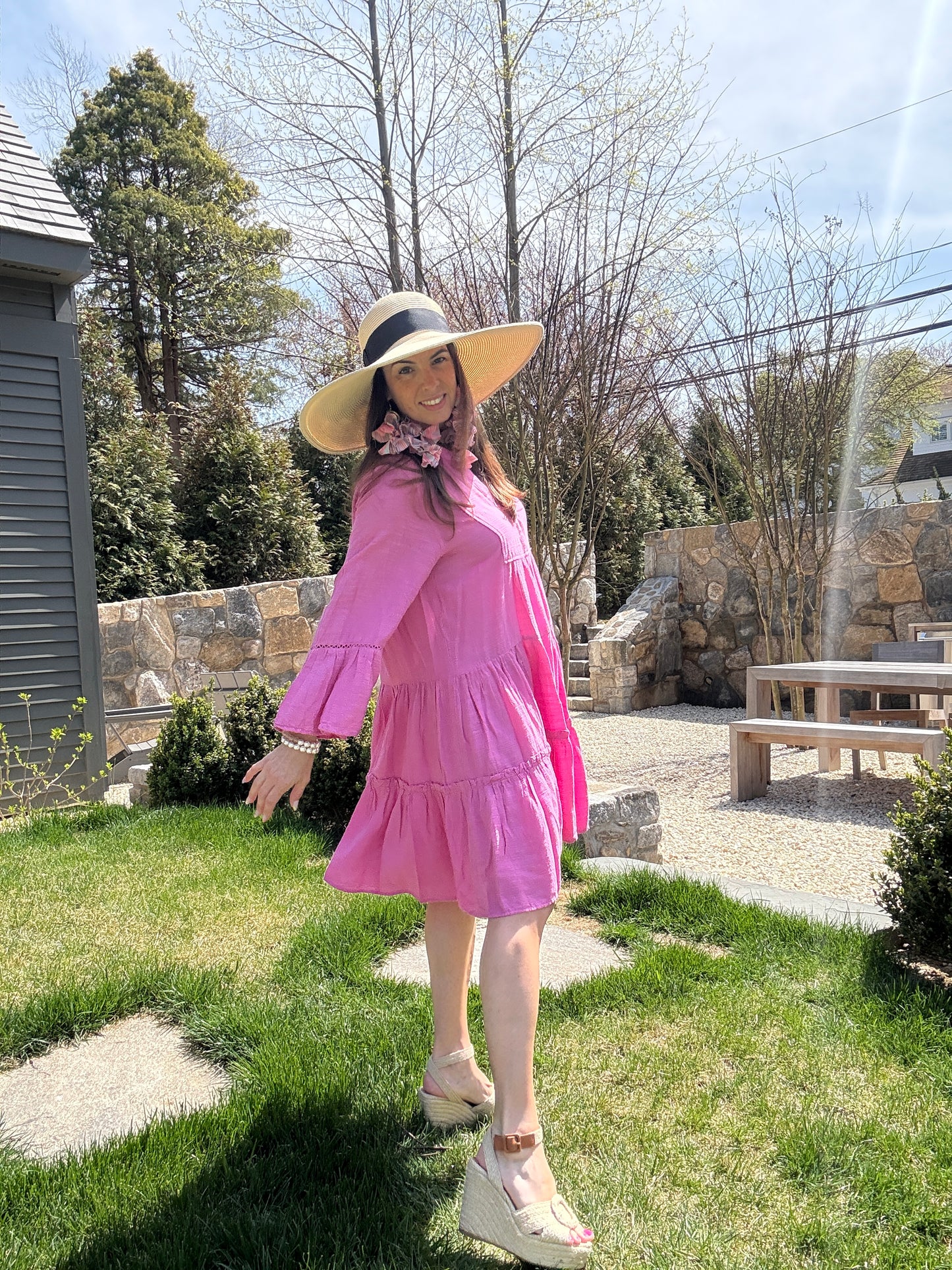 Layla Long Sleeve Cotton Dress