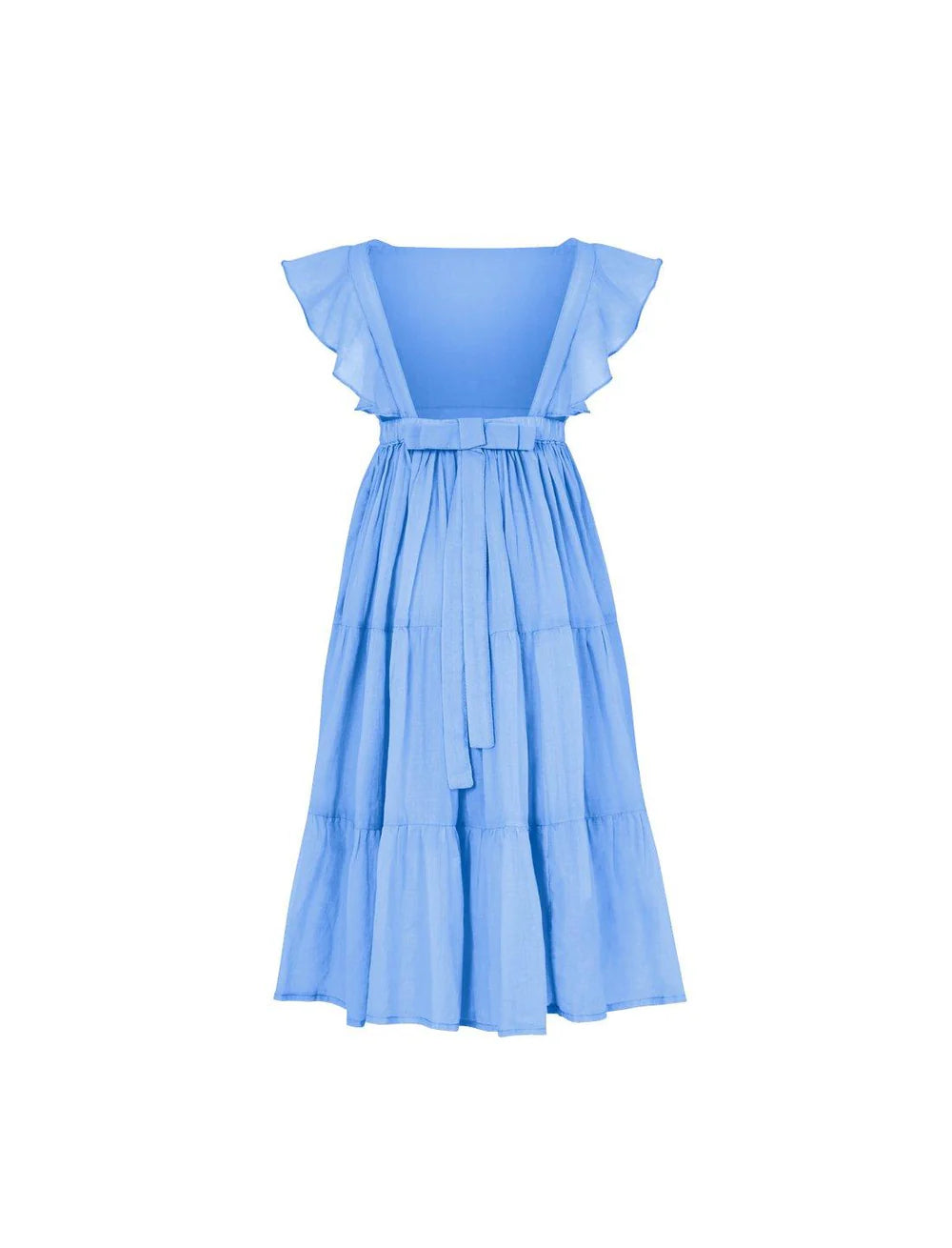 Lolita Apron Ruffled Sleeve Tiered Little Girls Dress