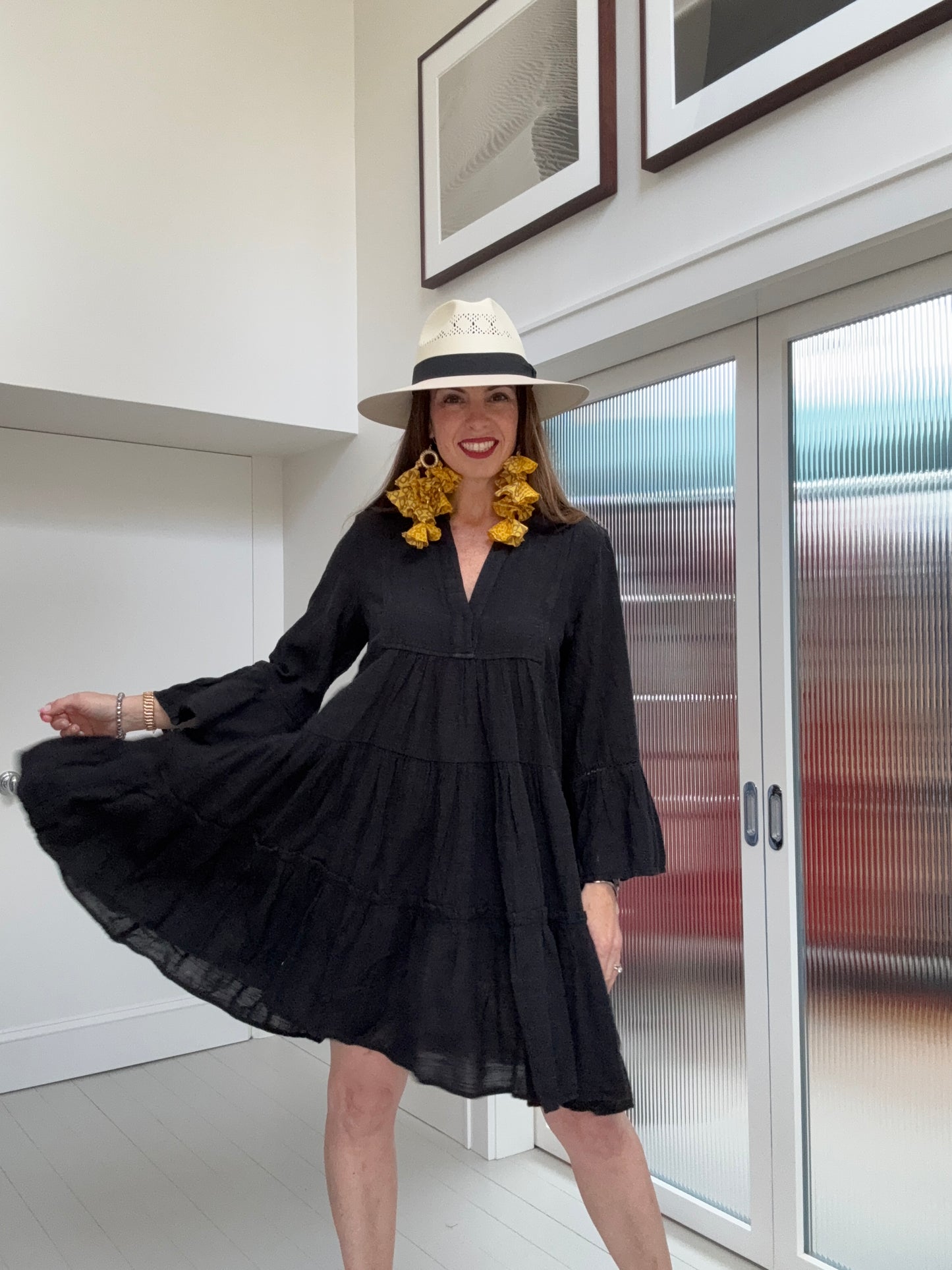 Layla Long Sleeve Cotton Dress