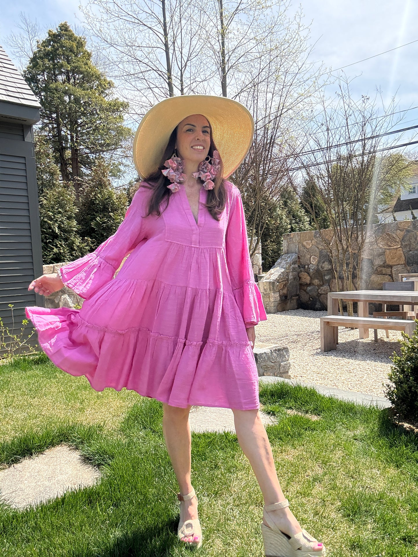 Layla Long Sleeve Cotton Dress