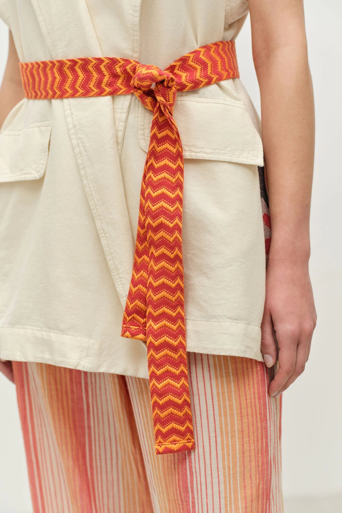 Laughlin Sleeveless Jacquard Jacket