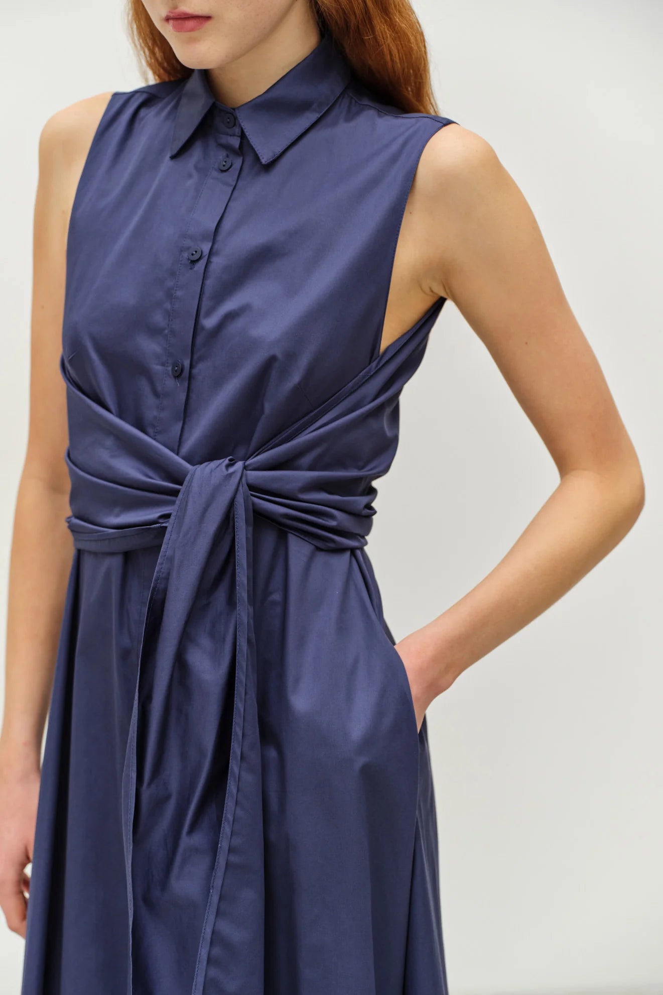 Eros Sleevles Shirt Dress