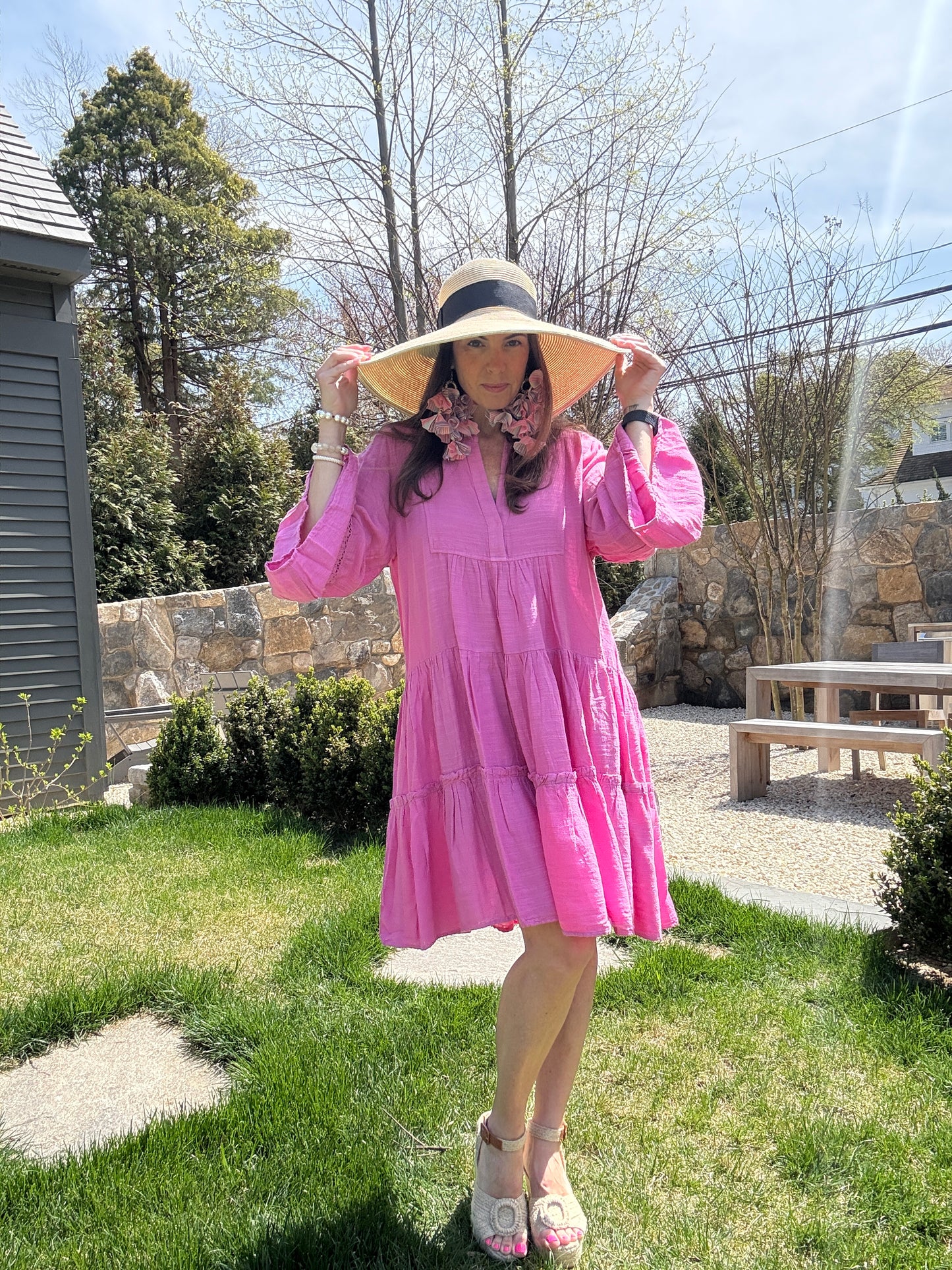 Layla Long Sleeve Cotton Dress