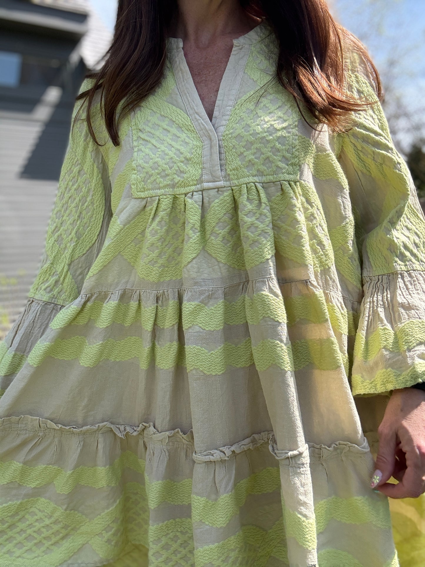 Hydra Long Sleeve Mini Dress