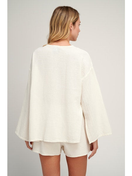 Iralika Tie Front Top