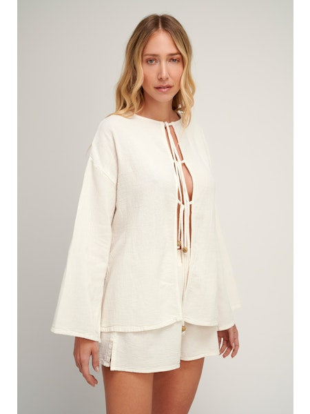 Iralika Tie Front Top