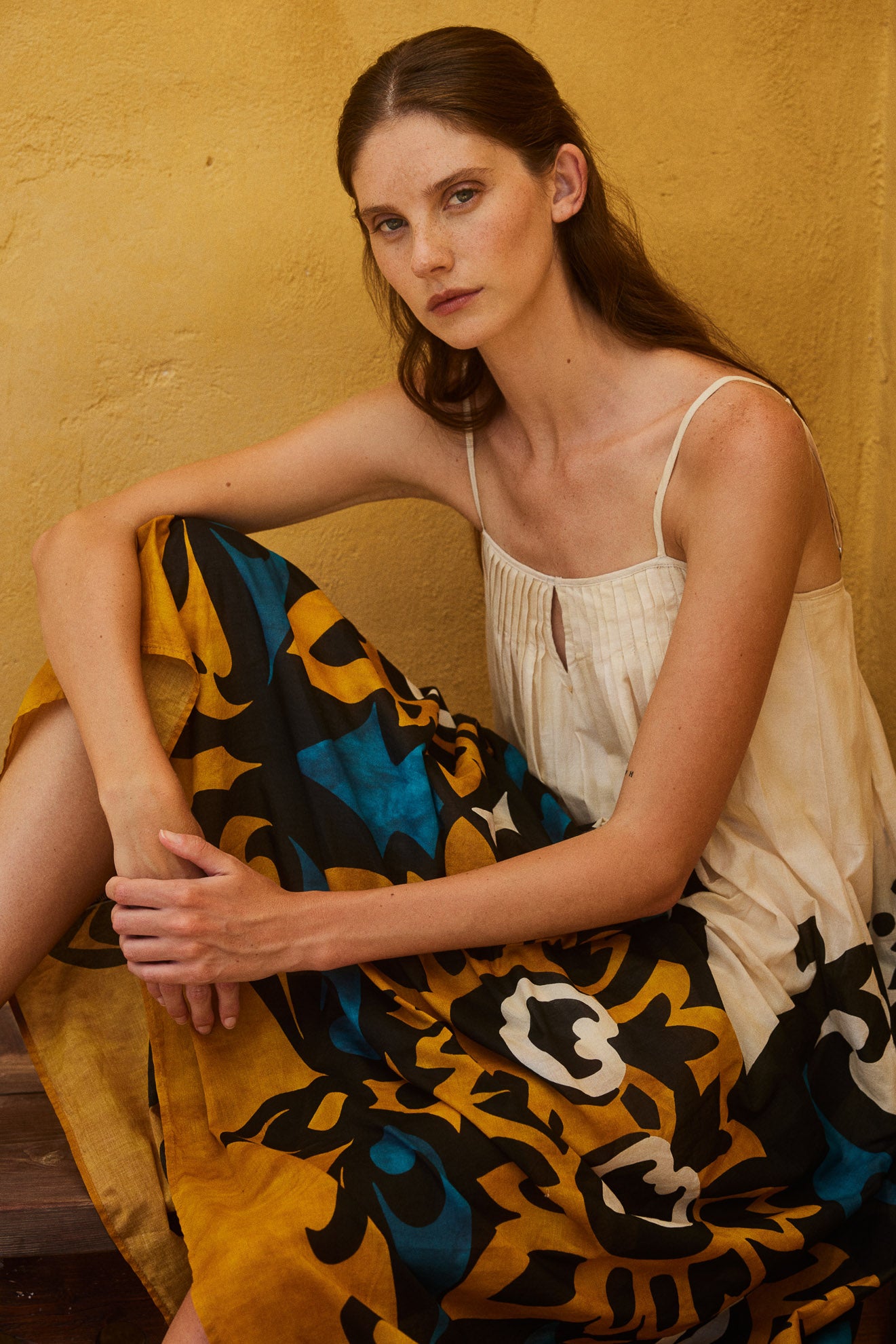 Warmth Spagetti Strap Maxi Cotton Dress