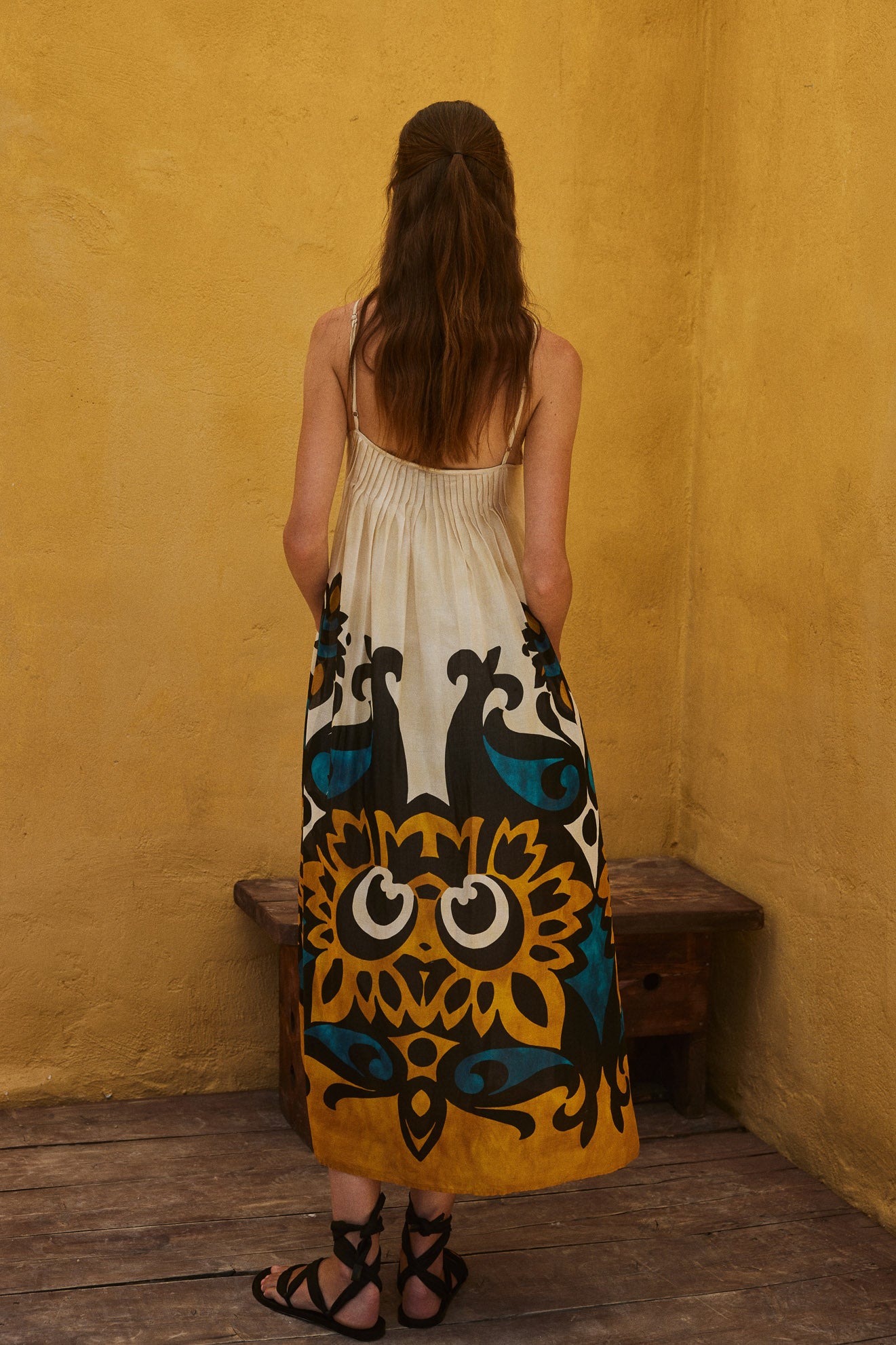 Warmth Spagetti Strap Maxi Cotton Dress