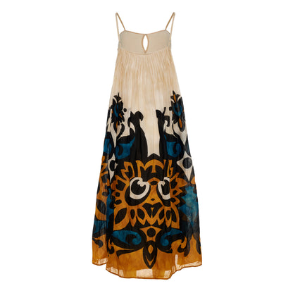 Warmth Spagetti Strap Maxi Cotton Dress