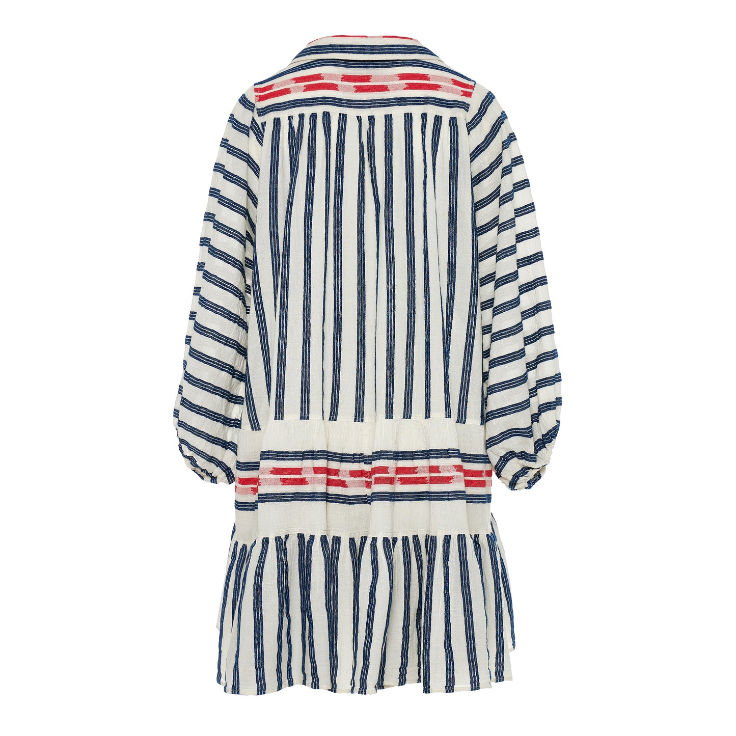Nifty Nautical Long Sleeve Cotton Dress