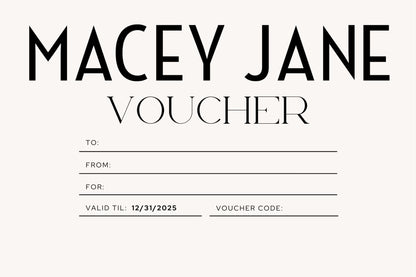 Macey Jane Gift Card – The Perfect Gift for Effortless Elegance