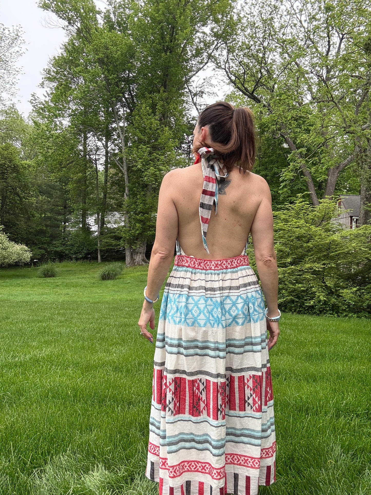 Elena Halter Midi Dress