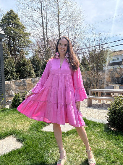 Layla Long Sleeve Cotton Dress
