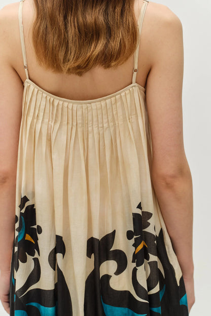 Warmth Spagetti Strap Maxi Cotton Dress