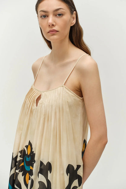 Warmth Spagetti Strap Maxi Cotton Dress
