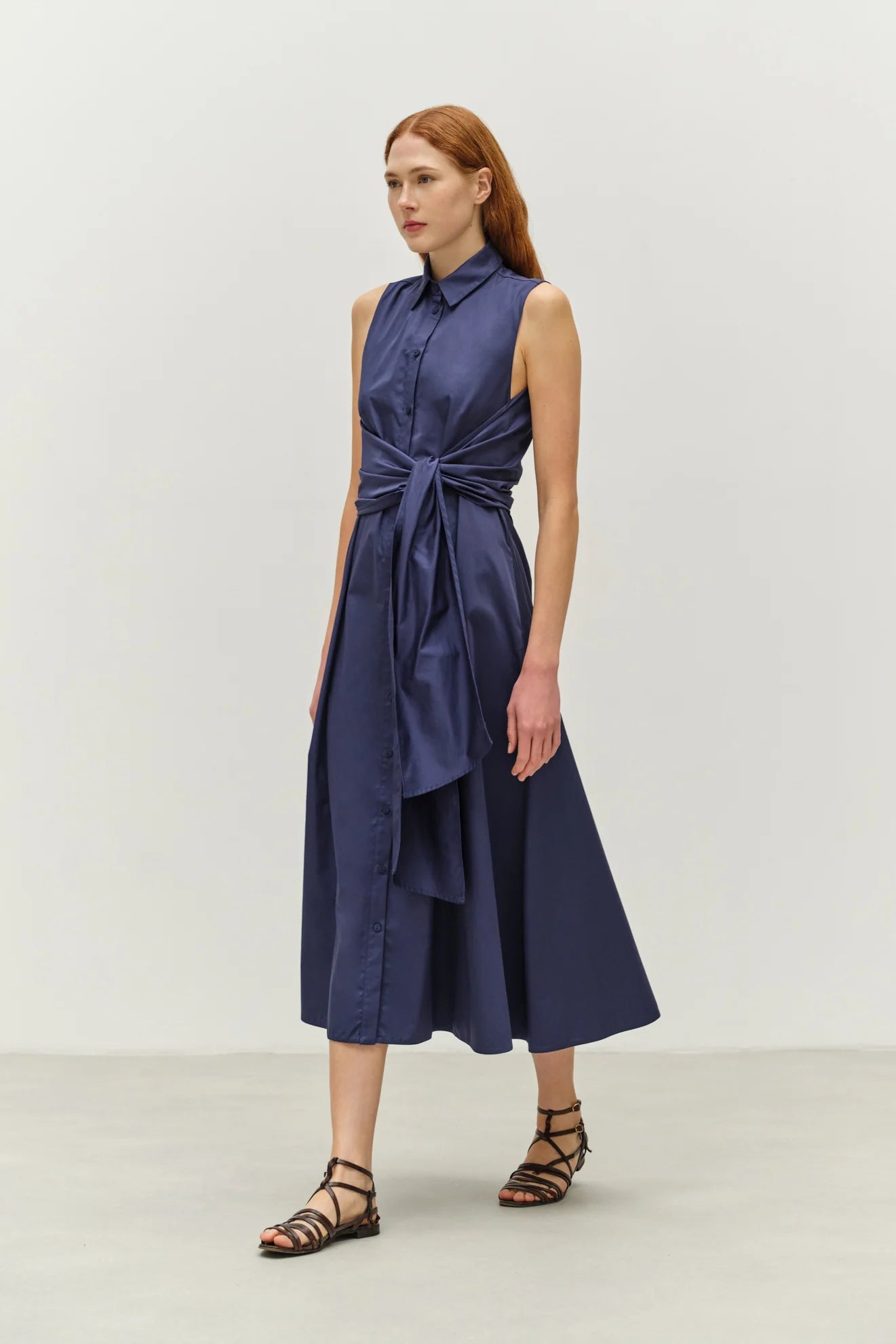Eros Sleevles Shirt Dress