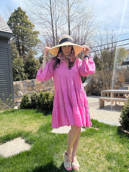Layla Long Sleeve Cotton Dress
