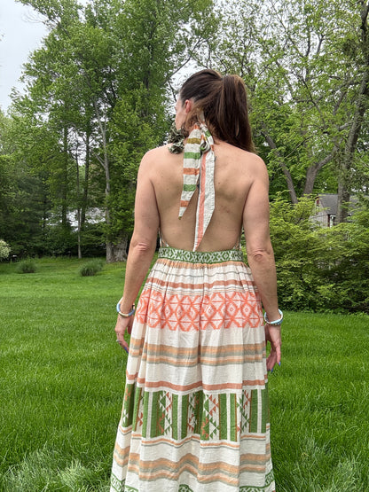 Elena Halter Midi Dress