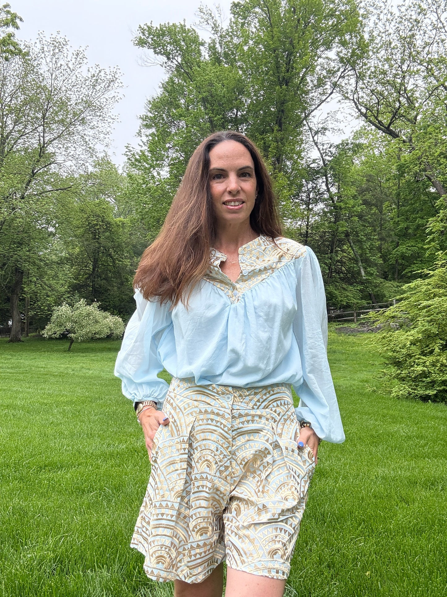 New Triangle Pleated Shorts