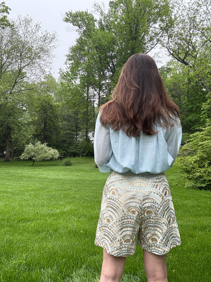 New Triangle Pleated Shorts