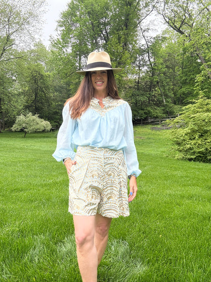 New Triangle Pleated Shorts