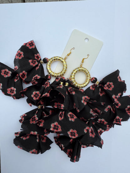Silk Sari Tassel Earrings