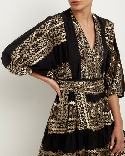 Chemisier Short Sleeve belted dress